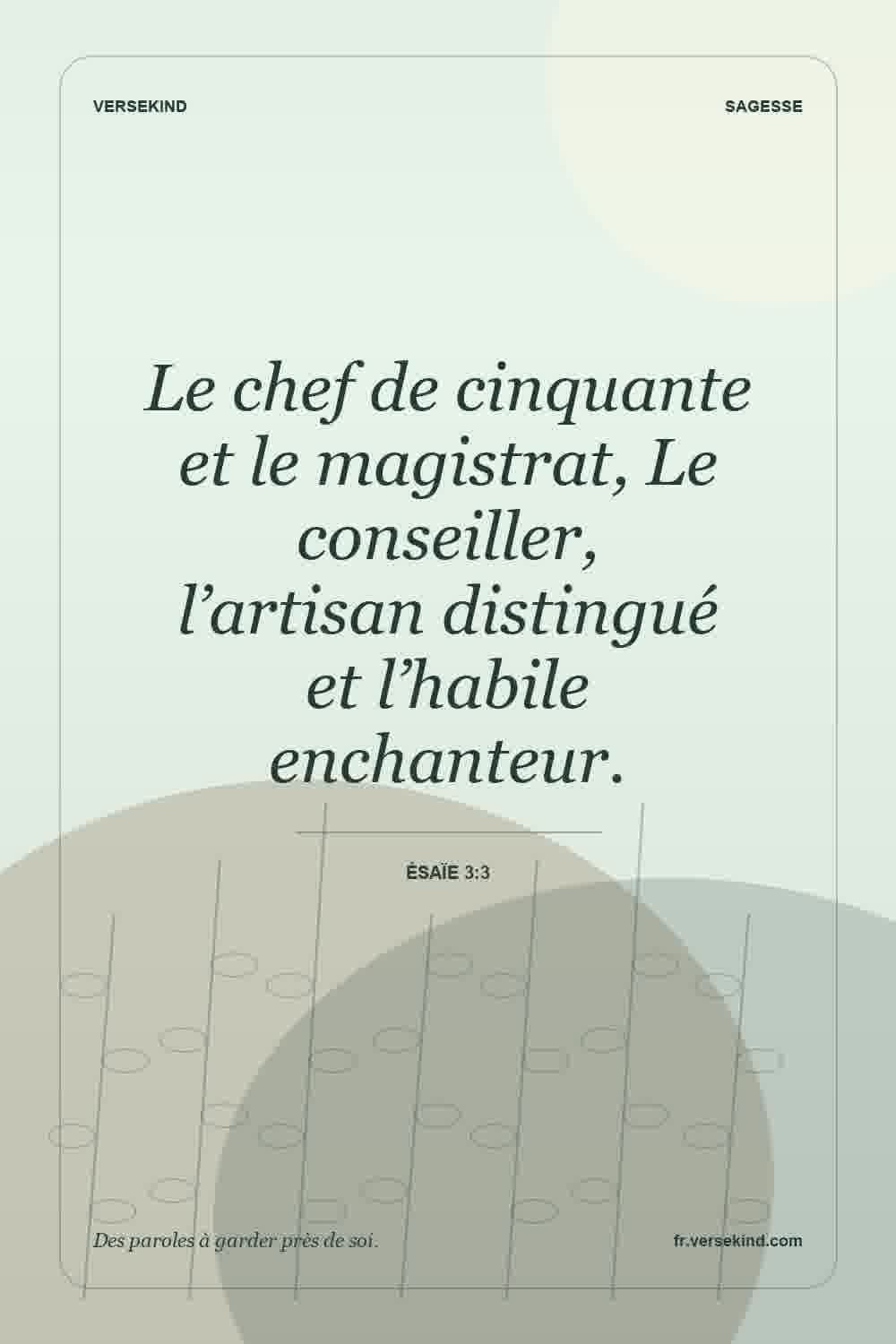Le chef de cinquante et le magistrat, Le conseiller, l’artisan distingué et l’habile enchanteur. — Ésaïe 3:3